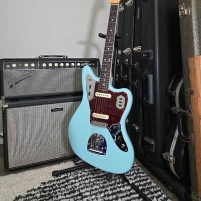 Fender American Original '60s Jaguar with Rosewood Fretboard 2018 - 2022 - Daphne Blue image 1