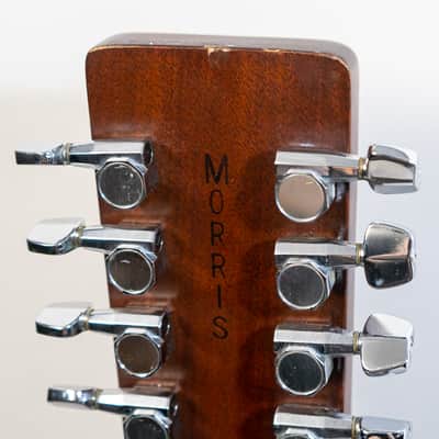 Morris B-60 12-String Dreadnought Acoustic Guitar with Case - Natural - Vintage image 10