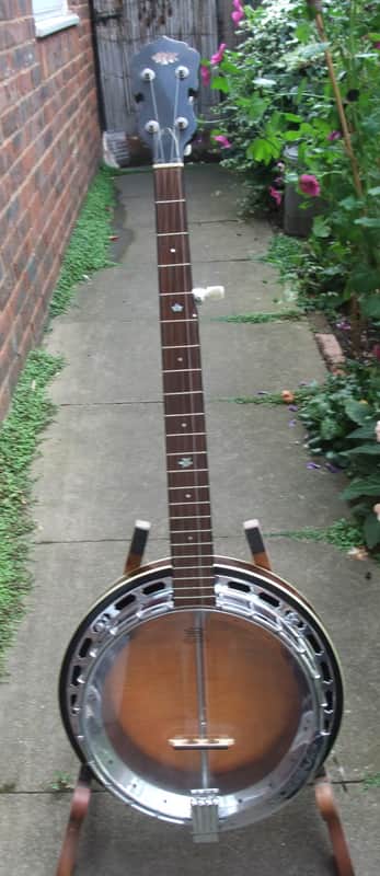 Custom built left handed banjo. 5 string. 2005 - Gloss image 1