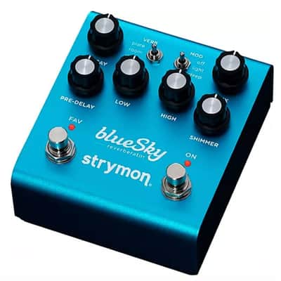 Strymon blueSky V2 Reverberator Effects Pedal Blue image 2