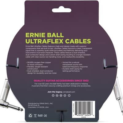 ERNIE BALL 6049 Original Classic Instrumentenkabel Kl-WKl 304m weiss image 2