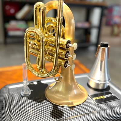 Carol Brass Pocket Trumpet CPT-3000-SLB image 12