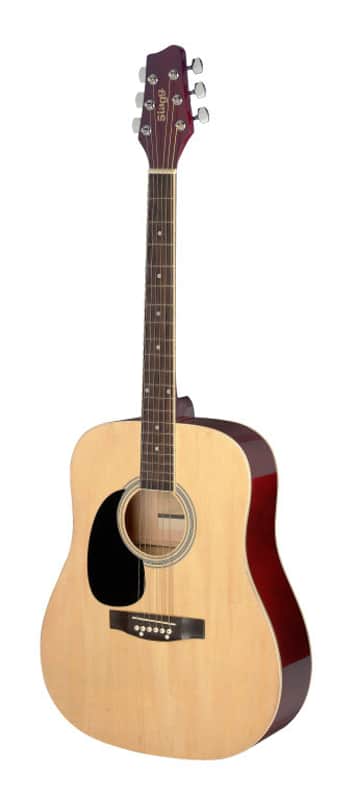 STAGG 3/4 Natural Dreadnought Acoustic Guitar With Basswood Top Left-handed Model image 1