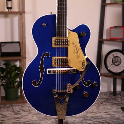 Gretsch G6120TG Players Edition Nashville - Ebony Fingerboard, Azure Metallic image 14