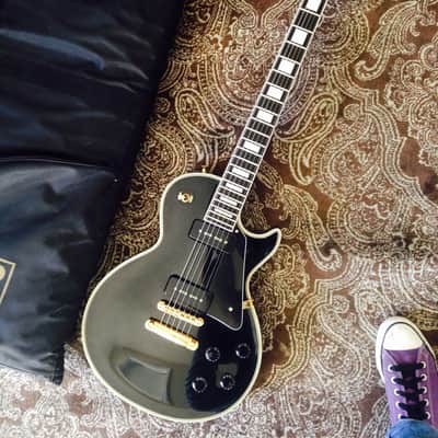 Edwards  E-LP-105CD/P Les Paul Custom Black Beauty Gibson '54 Reissue By ESP Gold Hardware inc Gigbag FREE SHIPPING! image 10
