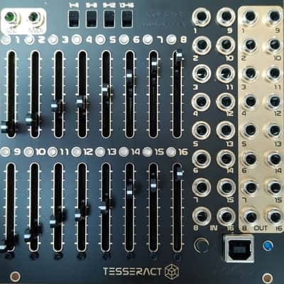 TESSERACT MODULAR SWEET SIXTEEN MK2 16N FADERBANK FULL DIY KIT : BRAND NEW :  [DETROIT MODULAR] image 1