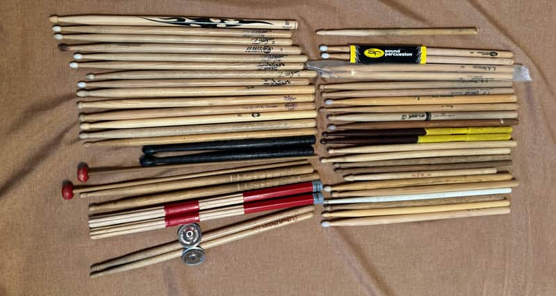 Zildjian Large Lot Drum Sticks Zildjian LA Special CB700 Pro Mark Some Vintage Read Details image 1