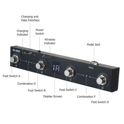 Rechargeable Bluetooth Wireless MIDI Controller MIDI Foot Pedal + MIDI Adapter image 5