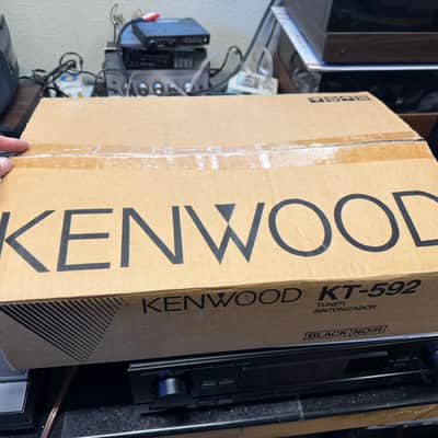 Kenwood KT-592 Quartz Synthesizer AM FM Stereo Tuner with Instructions, AM/FM Antennas Box; Tested SEE VIDEO image 15