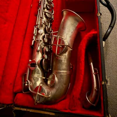 1924 Vintage Buescher True Tone Alto Saxophone Silver image 1