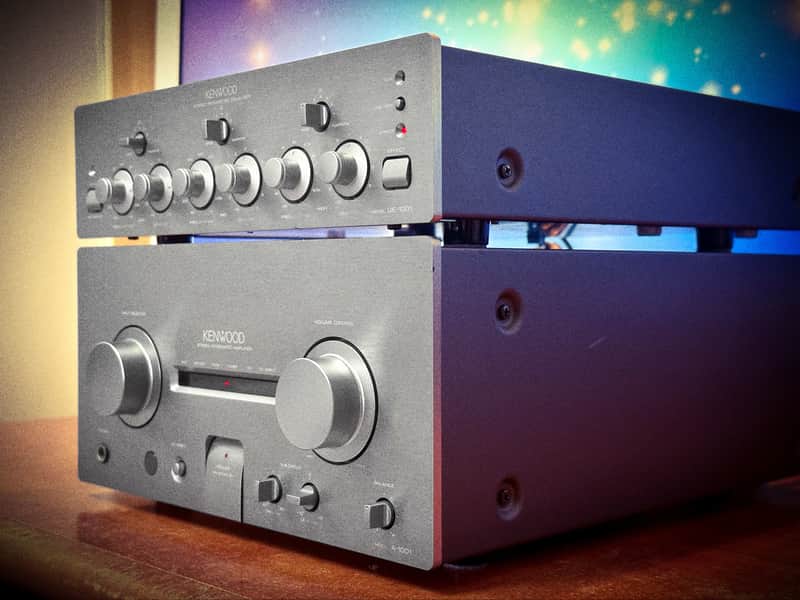 KENWOOD A-1001 + GE-1001 🌈RaRe🌈 Japan Vintage Stereo Amplifier & Equalizer image 1