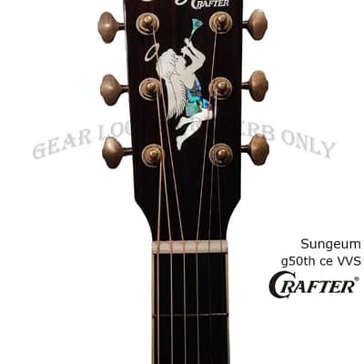 50th Anniversary Crafter SungEum G-50th ce VVS vintage voicing torrefied spruce & rosewood guitar image 9