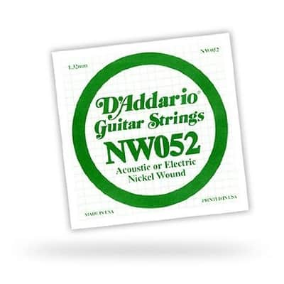 D'Addario Single .052 XL Nickel Wound String image 1