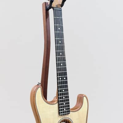 Fender American Acoustasonic Stratocaster USA Acoustic Electric Guitar - Natural image 5