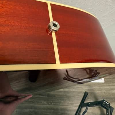 Epiphone Hummingbird PRO Acoustic Electric Dreadnought Guitar Cherry Sunburst image 9