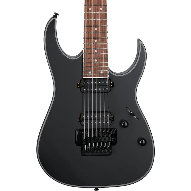 Ibanez RG7420EXBKF RG Standard 7-String Guitar - Black Flat image 1