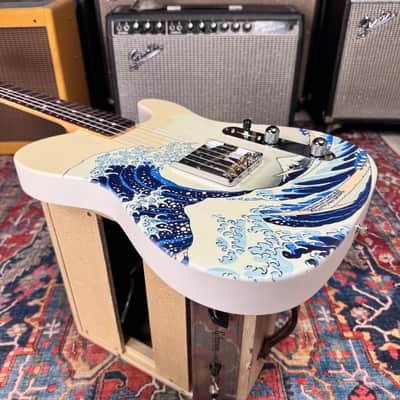 2024 Fender Art Canvas Esquire Hokusai "The Great Wave" MIJ image 21