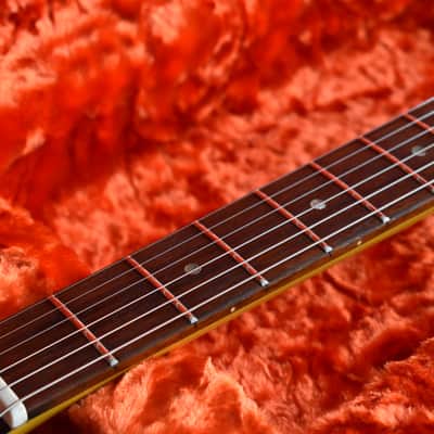 80’s Burny Japan Rock ’n Roll Version RTV-55 Les Paul Junior Double Cut in TV Yellow RARE Fernandes MIJ Japanese Vintage Lawsuit Fujigen JR DC Gibson image 18