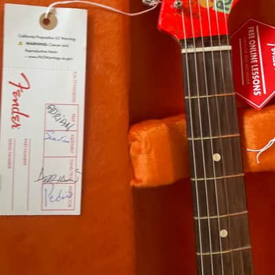 Fender Artist Series George Harrison Rocky Stratocaster 2022 - Sonic Blue / Custom Art image 8