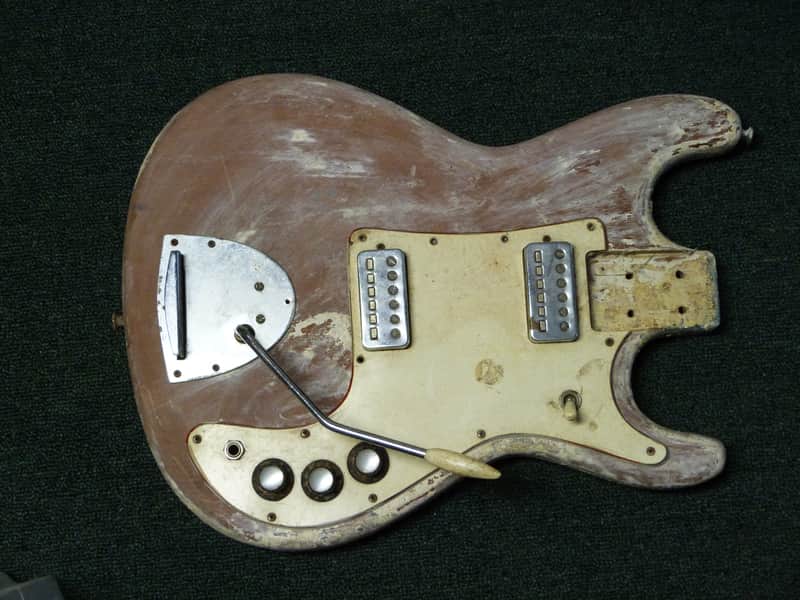 kapa Challenger Electric Guitar body stripped image 1
