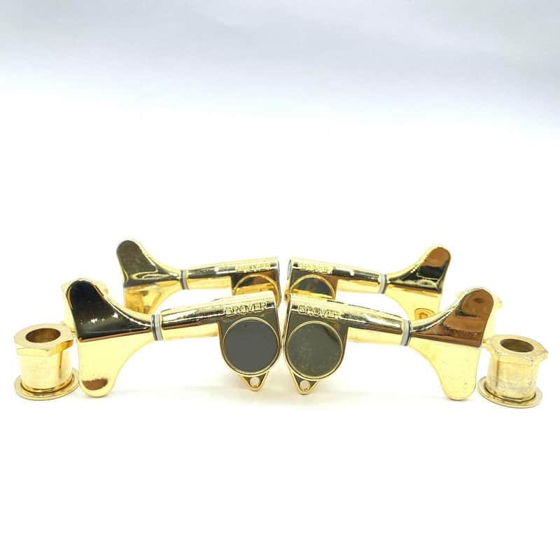 Gold Grover Bass 2R2L Machine Heads Tuning Pegs Keys image 1