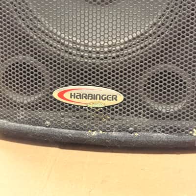 Harbinger HA120 120W 4-Channel Powered Mixer w/ Dual PA Speakers – Complete PA System - Used image 2