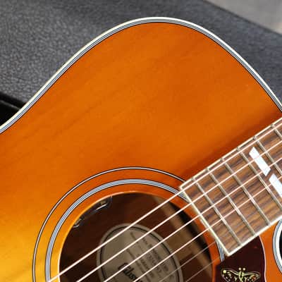 Minty! 2024 Gibson Hummingbird Standard EC Acoustic Guitar Lightburst + OHSC image 4