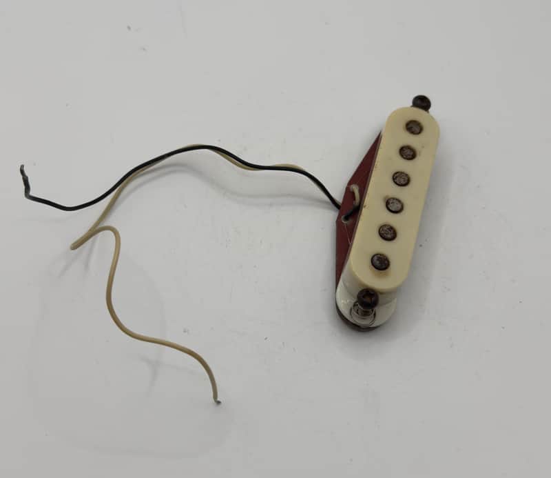 Fender Red Bottom Stratocaster Single Coil Pickup Vintage 1982 - White image 1