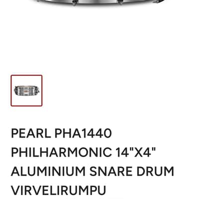 *super sale* -30 dollars off for 3days!(650 to 620) Pearl Philharmonic PHA1440/N — 14×4” Cast Aluminum image 1