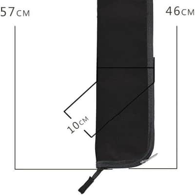 Percussion Drum Stick Bag Portable Drumstick Storage Handbag for Drumsticks Brushes Mallets Black image 3