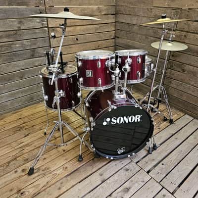 Sonor Force 503 Drum Kit, Red Complete USED! RKS5K040626 image 2
