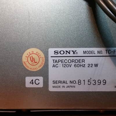 Sony TC-FX410R Single Stereo Cassette Deck 1980s Silver image 3