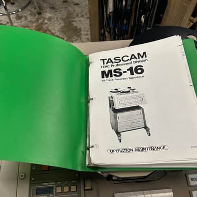 Tascam MS-16 1" 16 track reel to reel multitrack deck. SERVICED! image 12