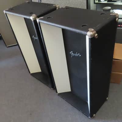 FENDER 1970's 3-10" PA PAIR SPEAKER CABINETS CLEAN ORIGINAL  PICKUP ONLY SE MICHIGAN image 2