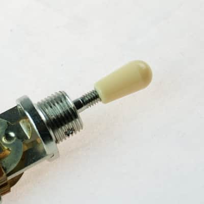 Metric M4 Switch Tip knob cap for Toggle Pickup Selector ,Plastic /Cream image 2