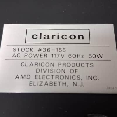 Claricon Stereo 153 Vintage Solid State AM FM Integrated Receiver — Original Box + Manual — Working image 4