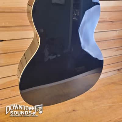 Epiphone Blues King Studio Acoustic-Electric Concert Guitar with Epiphone Gig Bag - Ebony image 6