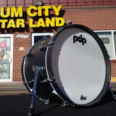 PDP/DW Concept Maple Classic Series | Ebony Satin Oil | 14" x 20" Bass Drum w/ No Mount image 1