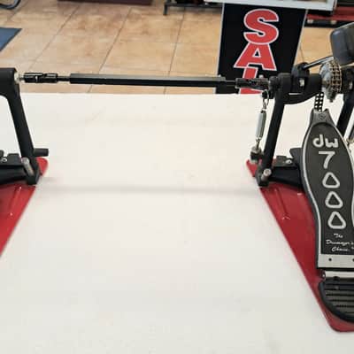 DW 7000 Series Double Bass Drum Pedal RED image 2