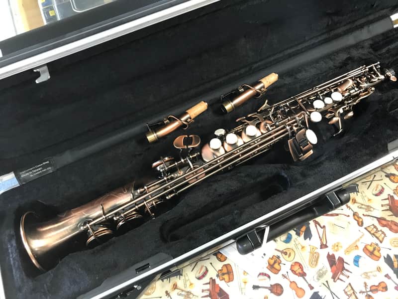 Antigua Winds PowerBell Professional Bb Soprano Saxophone - Vintage Copper Lacquer image 1