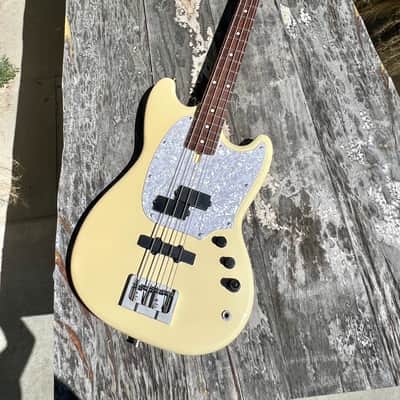 RARE Japanese Import Atelier Z Baby Z PJ4 - Custom Shop Mustang Bass - White image 2