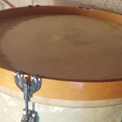 WFL Leedy Ludwig VINTAGE USA Gretsch 20" Calf Skin Bass Drum Head 40s 50s NICE SHAPE NO TARIFFS image 2