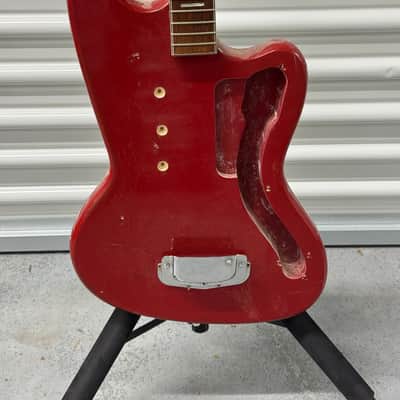 Silvertone 1488 1963 - 1973 - Cherry Red Sunburst - Built by Harmony image 2