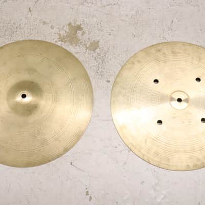 Zildjian 14" A. Avedis Quick Beat Hi Hat Cymbals Vintage 1970's #2 image 1