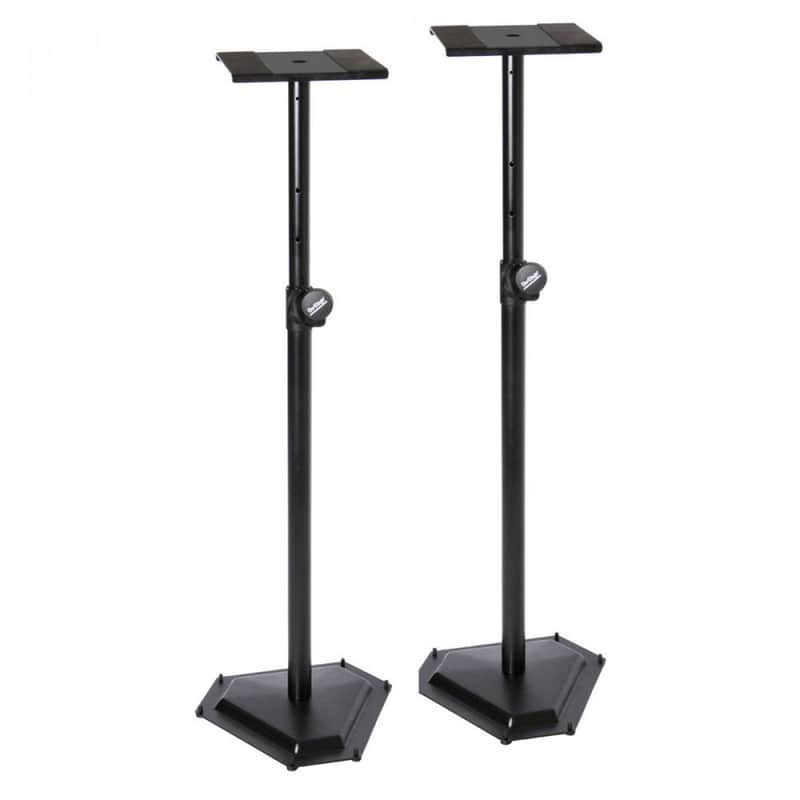 On-Stage SMS6600-P Hex Base Studio Monitor Stands (Pair) image 1