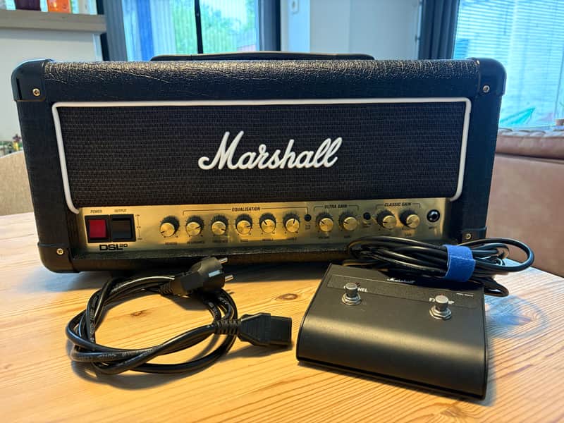 Marshall DSL20HR 2-Channel 20-Watt Guitar Amp Head 2018 - Present Black image 1