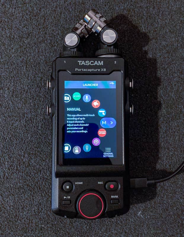 TASCAM Portacapture X8 Portable Digital Recorder with USB Audio Interface 2021 - Present - Black image 1