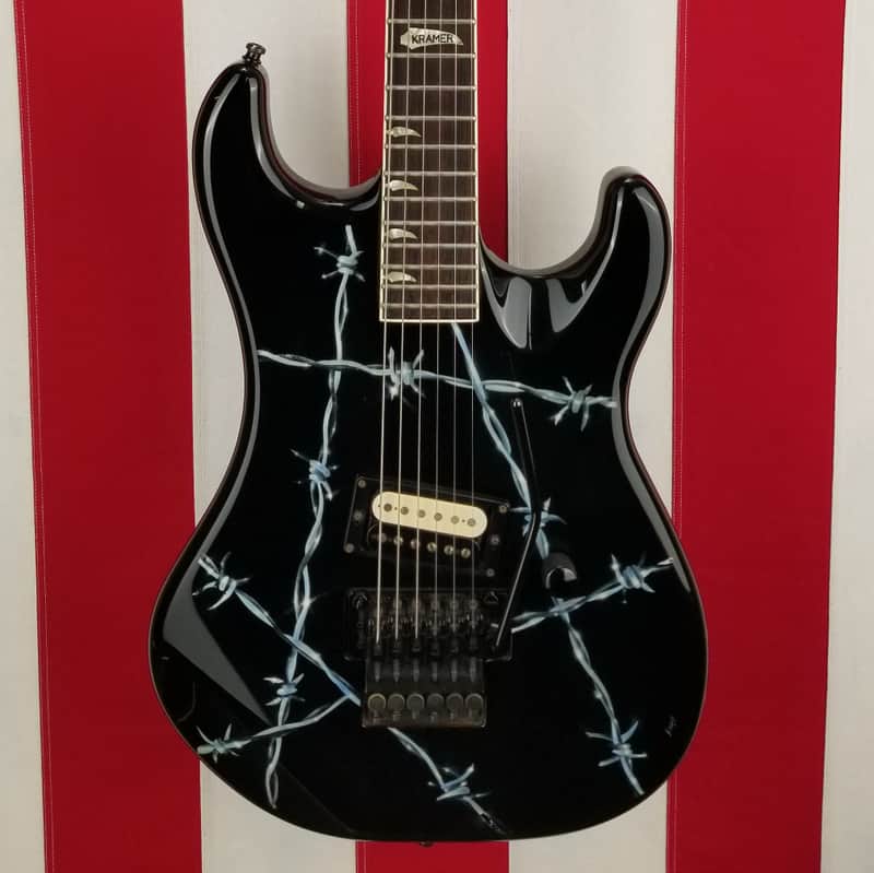1989 Kramer Baretta - Barb Wire Knapp Graphic - 100% Original - With Case image 1