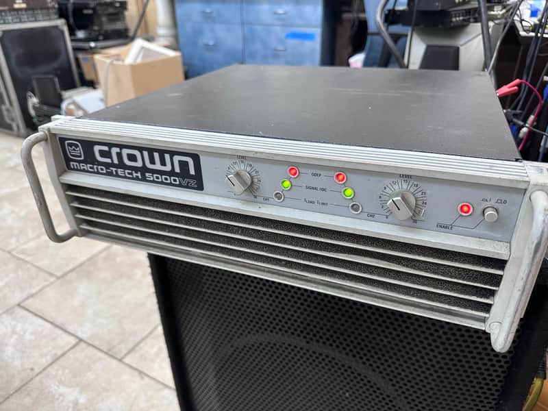 Crown Macro-Tech 5000VZ 2 Channel Power Amplifier - PARTS ONLY (#5766) image 1