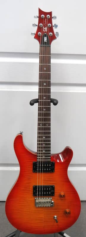 PRS SE custom flamed maple 22 top sunburst electric guitar image 1